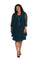 Mother of the Bride Dresses Short Plus Size Formal Dress Jacket Dark Green