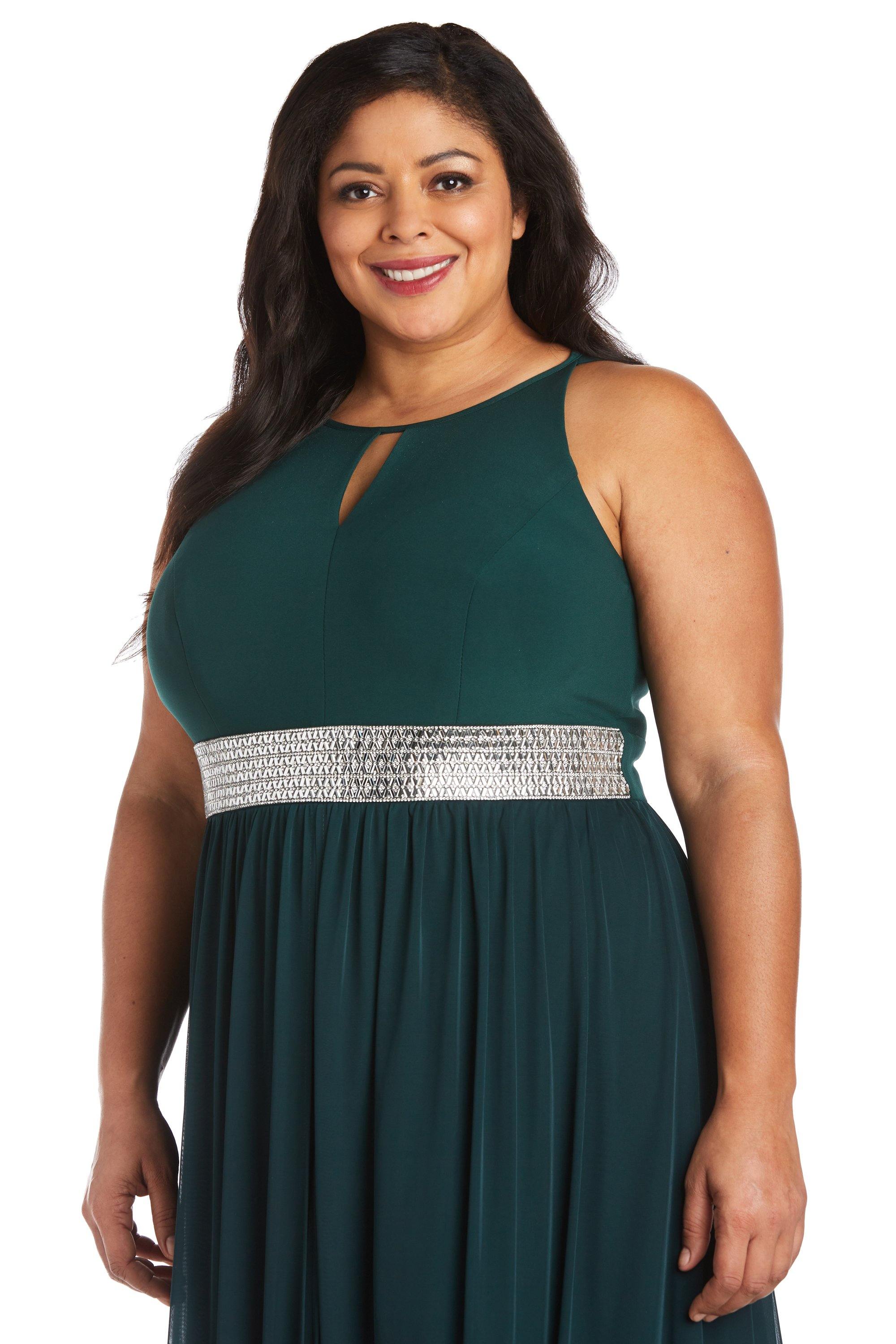 chinese dress ladies R&M Richards 5405W Plus Size Formal Long Dress