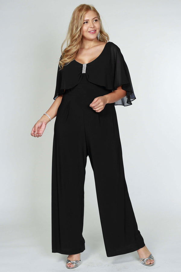 Plus Size Pant Jumpsuit Pant R&M Richards 5412W