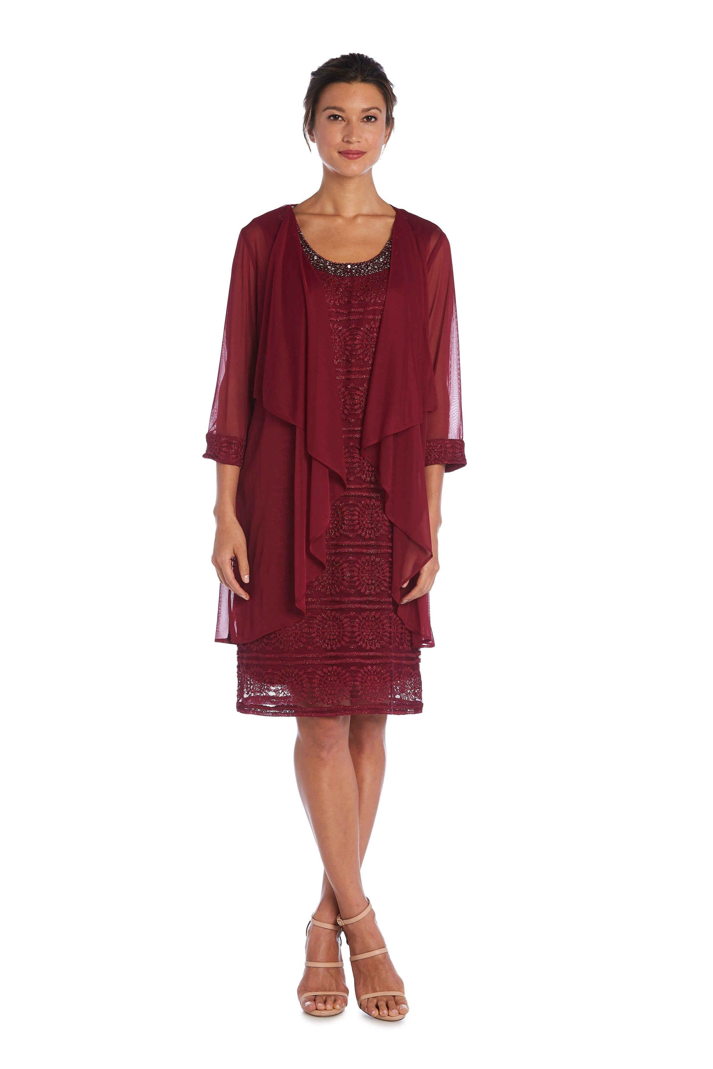 R&M Richards Short Mother of the Bride Dress 5558 - The Dress Outlet