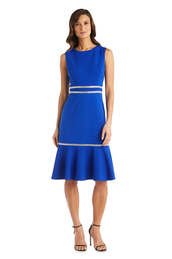 Formal Short Dress Fishtail Sleeveless R&M Richards 5619