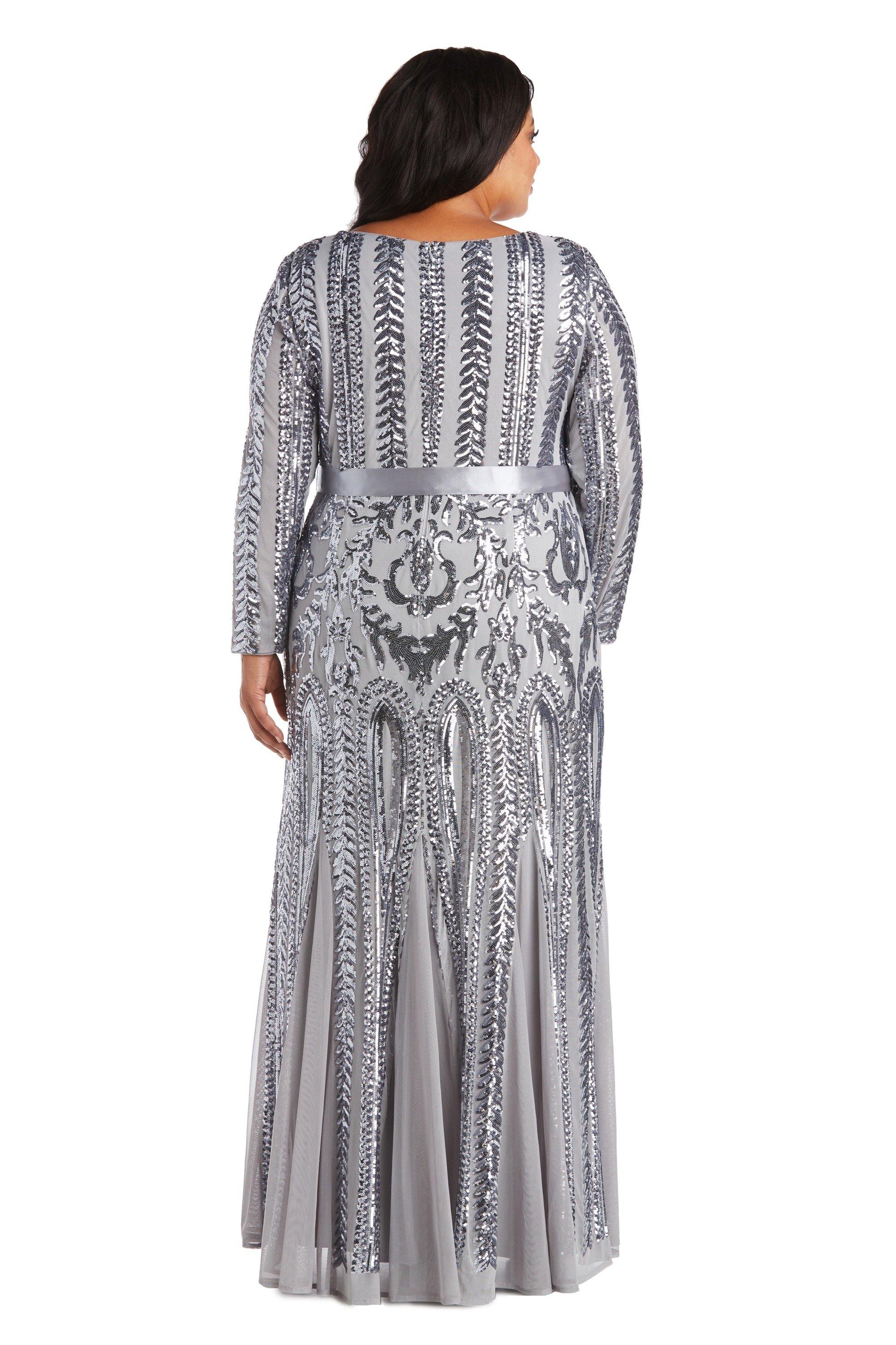 R&M Richards 5623W Long Plus Size Evening Dress