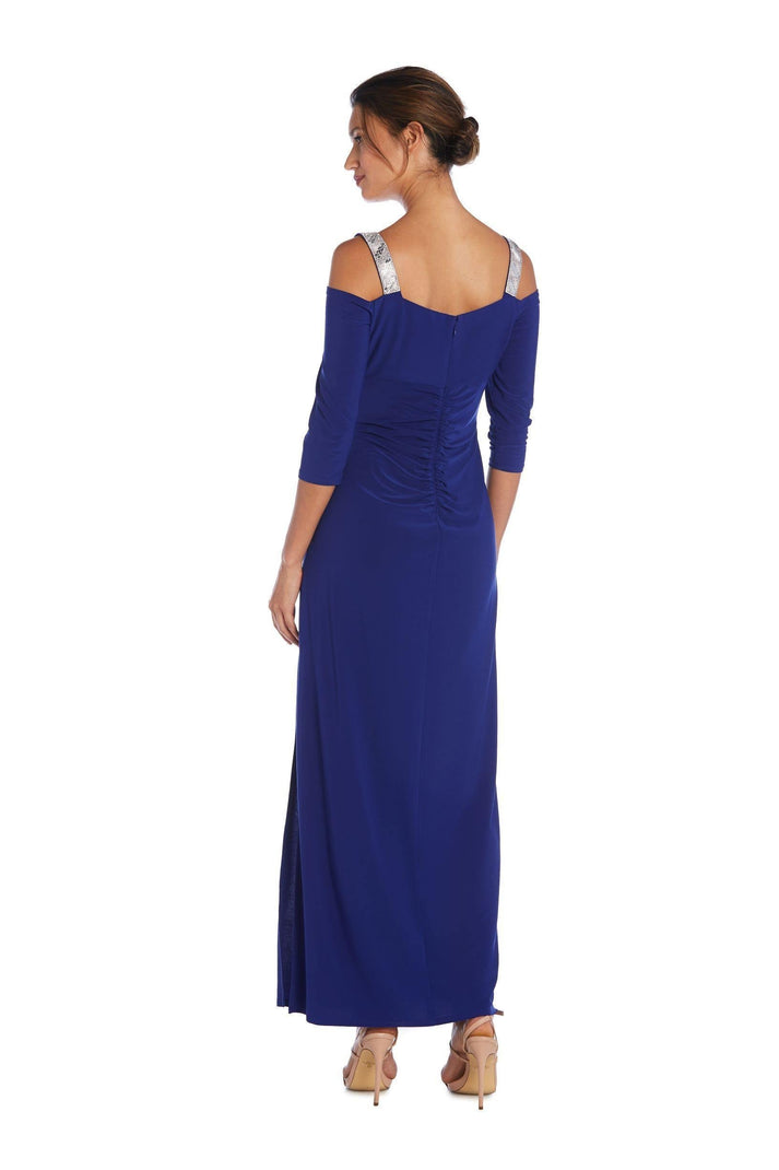 Black R&M Richards 5659 Long Formal Mother Of The Bride Dress for $109. ...
