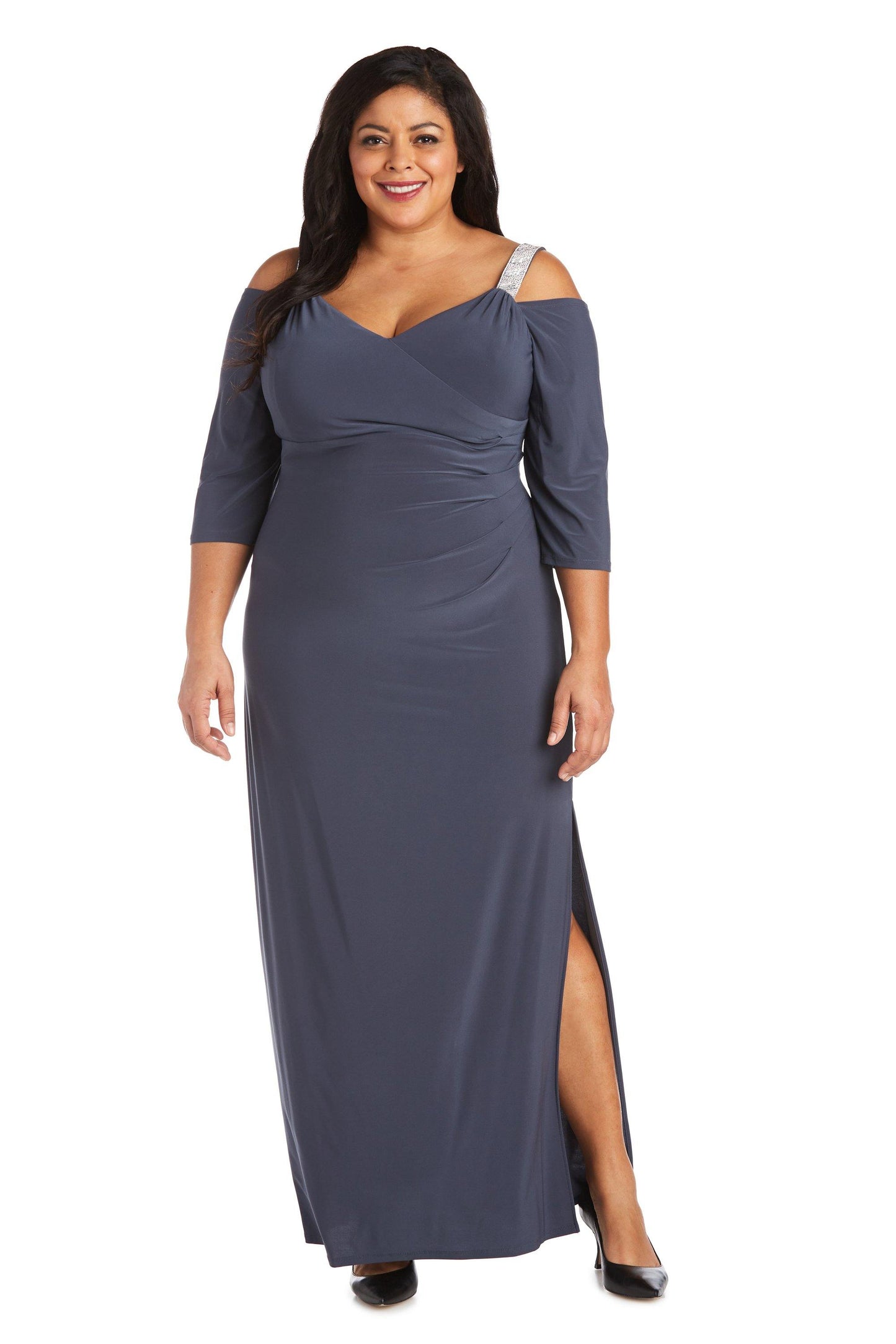 R&M Richards Plus Size Formal Long Dress 5659W - The Dress Outlet