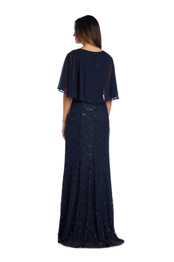 Black R&M Richards 5673 Long Mother Of The Bride Lace Gown for $105.99 ...