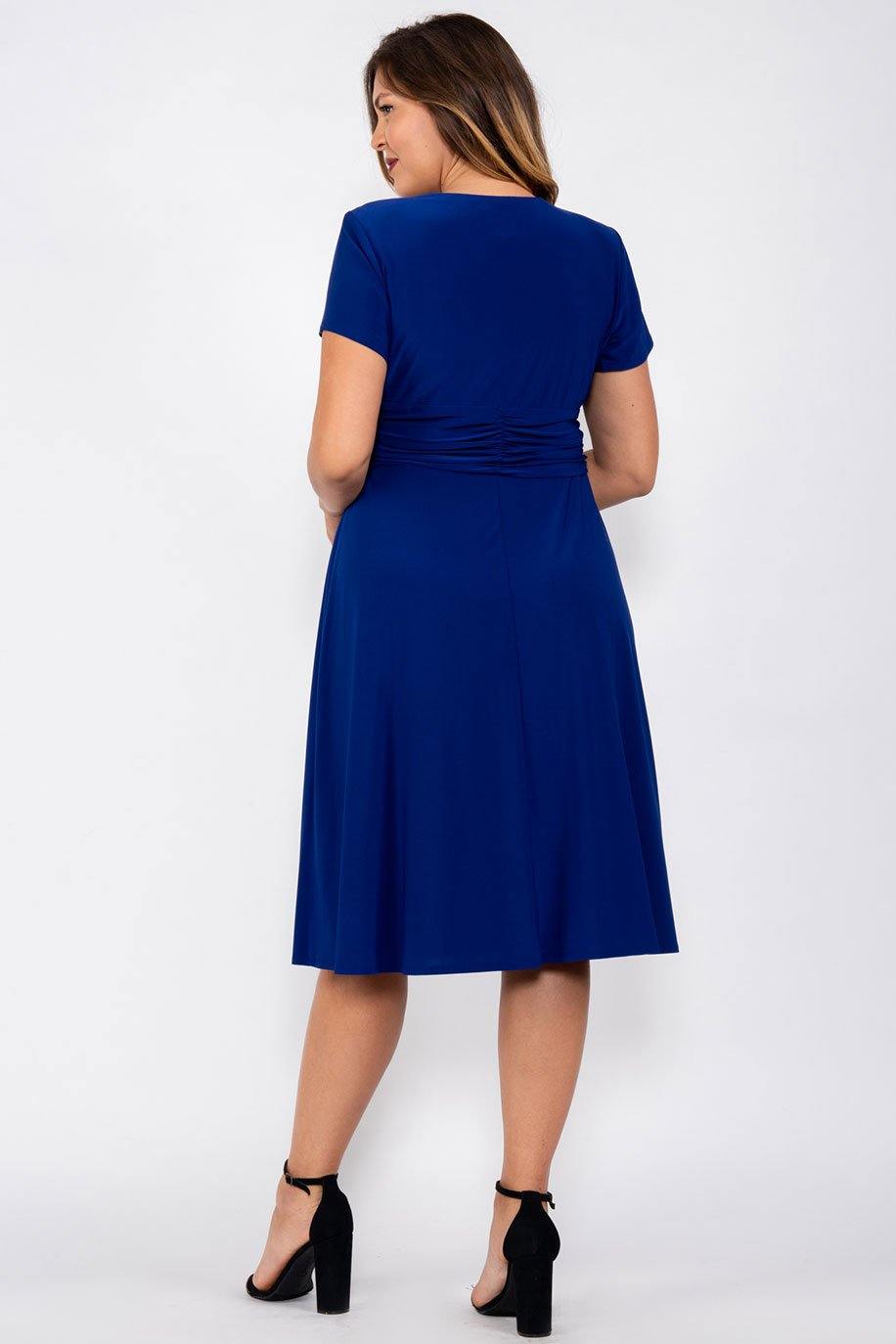 R&M Richards 5705 Short Cocktail Dress Royal Blue