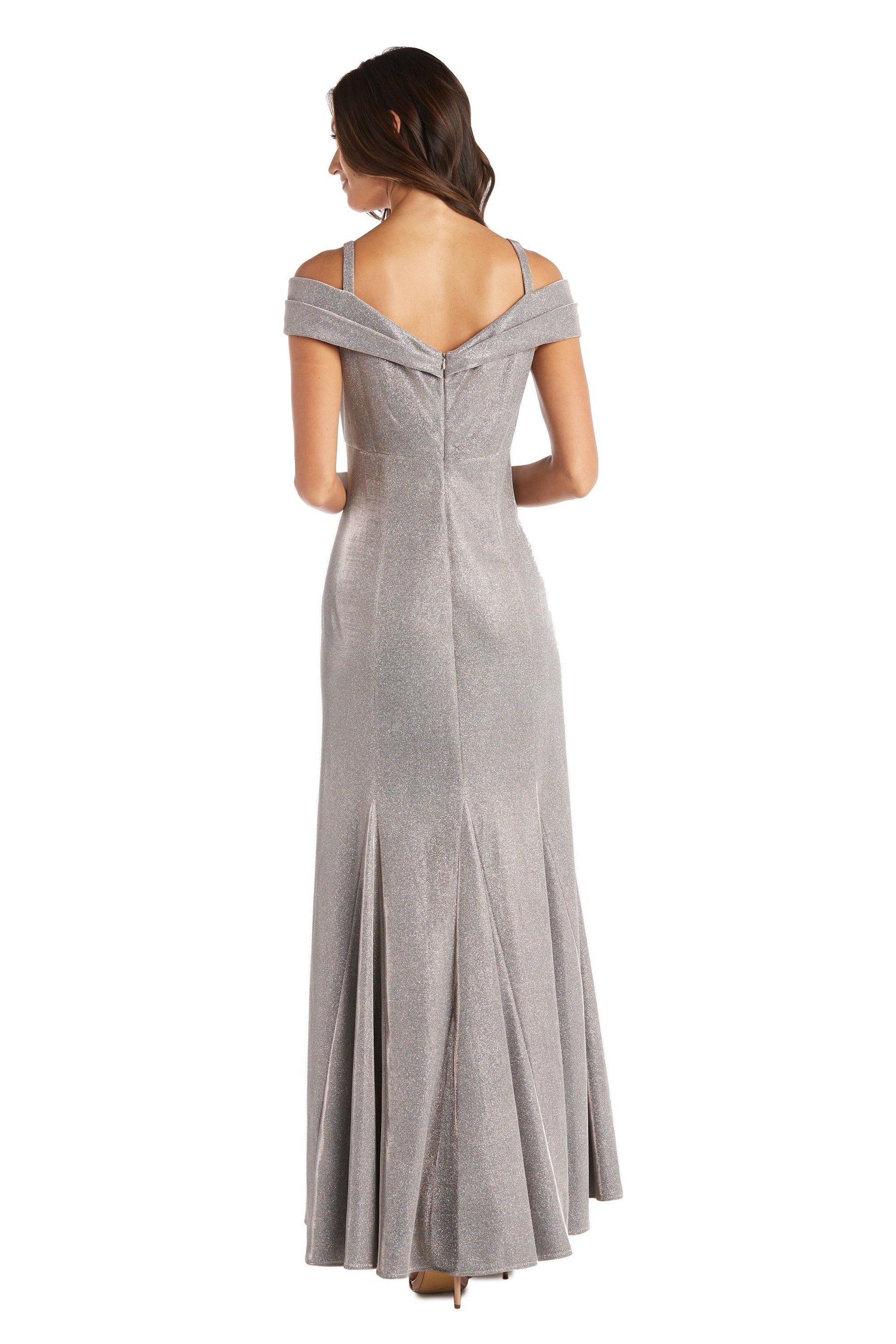 R&M Richards 5759 Evening Long Formal Metallic Dress
