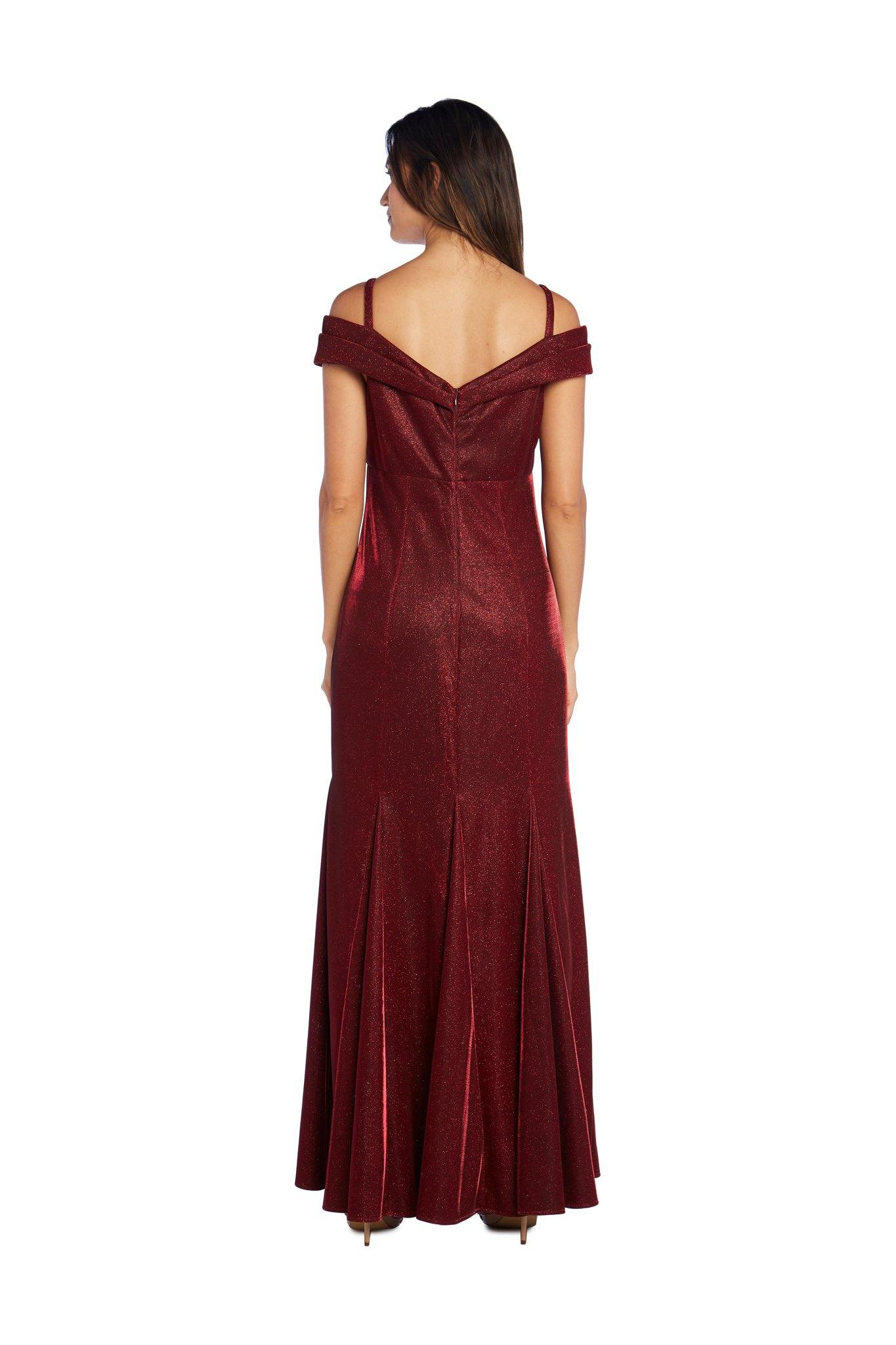 R&M Richards 5759 Evening Long Formal Metallic Dress