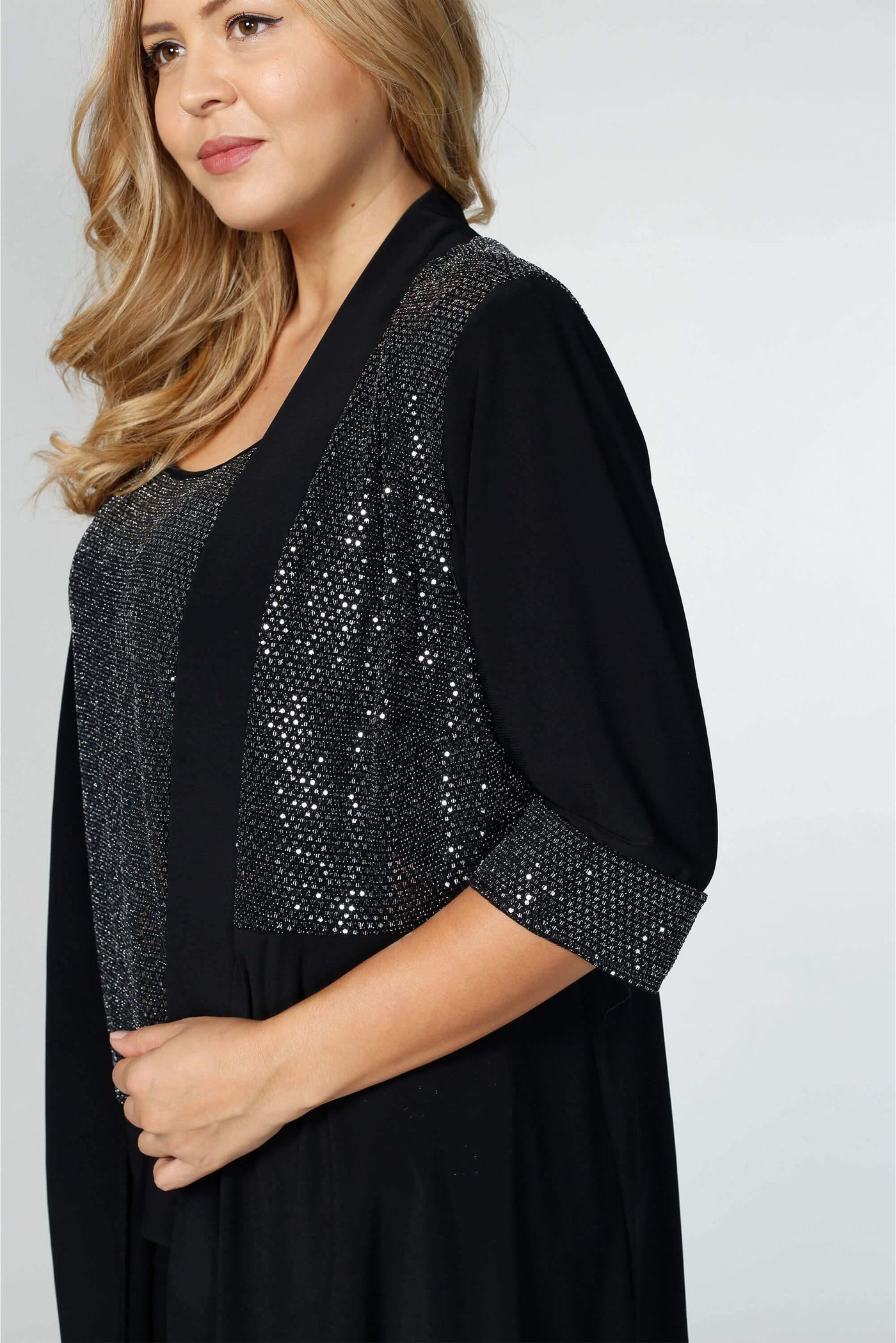 R&M Richards Pant Suit Black Tie Cocktail  5817 - The Dress Outlet