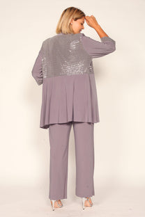 Mocha R&M Richards 5817W Plus Size Pant Suit Black Tie for $69.99 – The ...