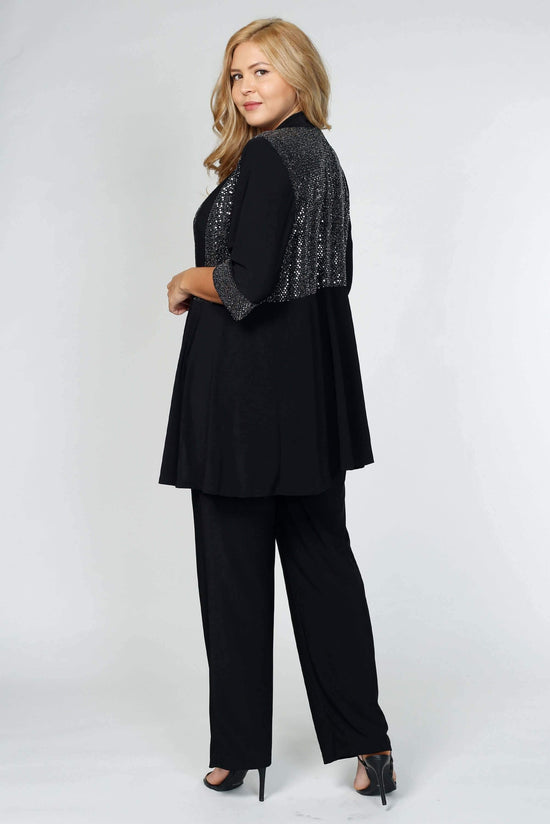 R&M Richards 5817W Plus Size Pant Suit Black Tie for $69.99 – The Dress ...