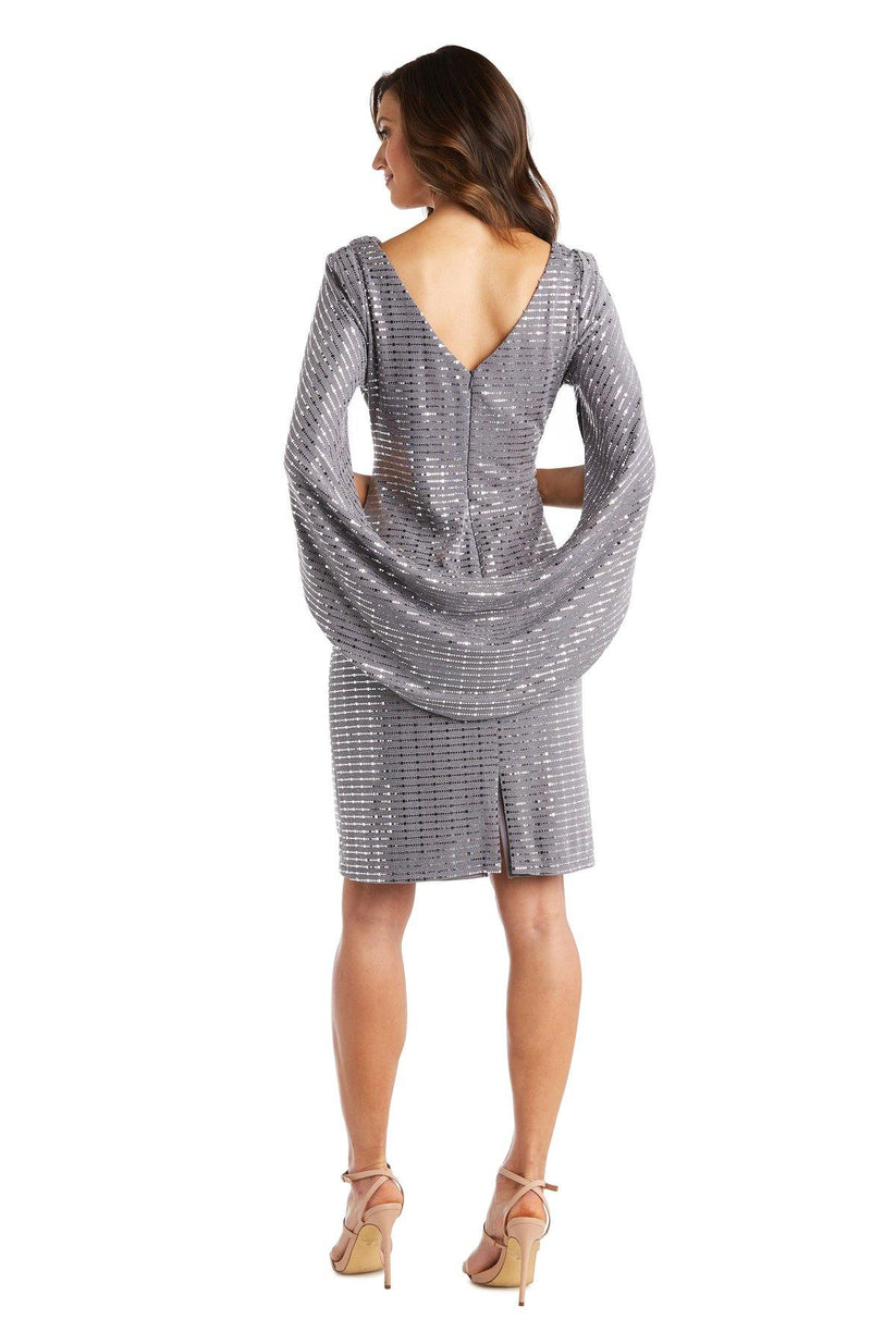 Pewter R&M Richards 5861 Formal Short Dress Cocktail for $89.99 – The ...