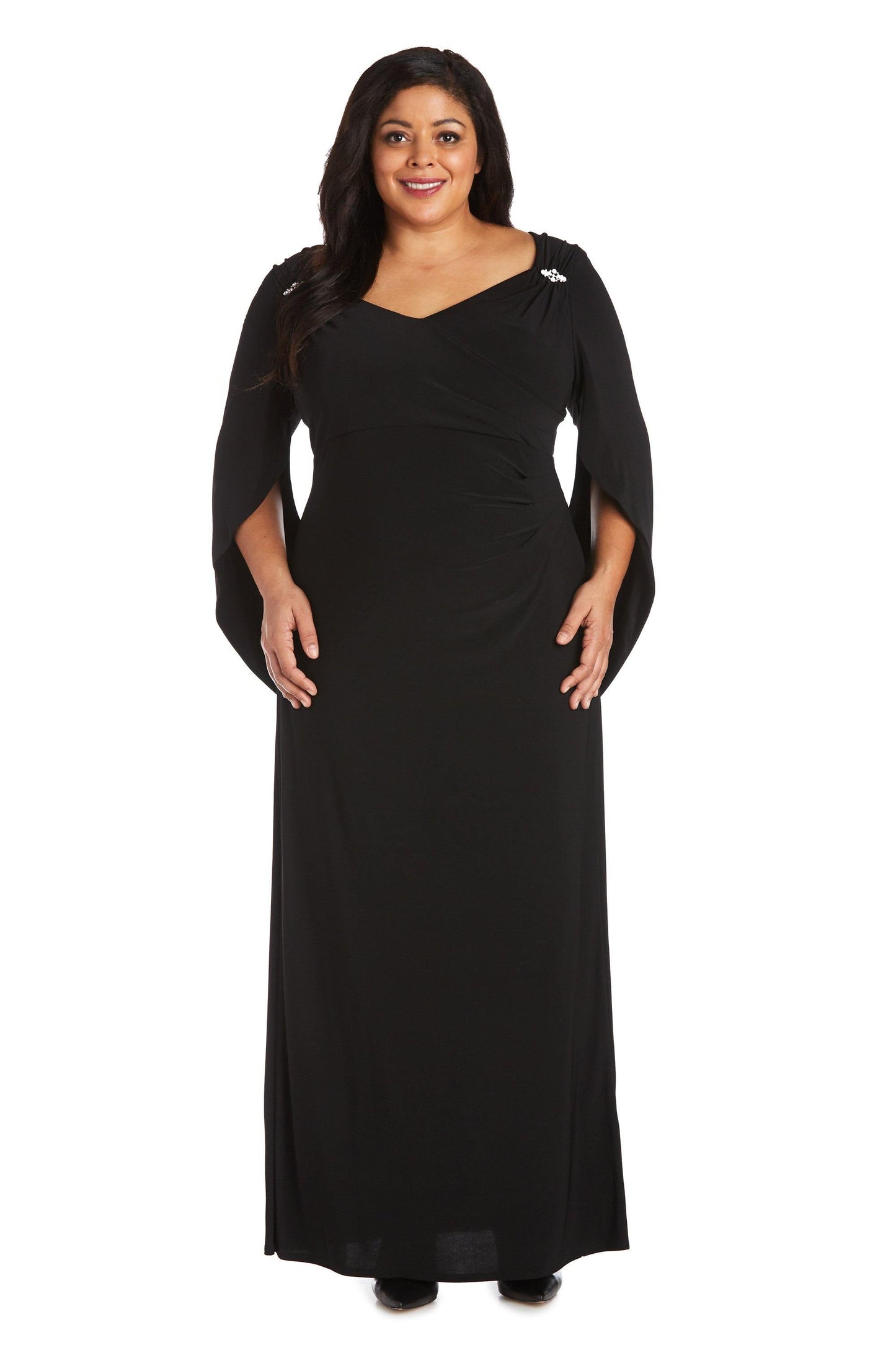 R&M Richards Long Formal Plus Size Dress 5899W - The Dress Outlet