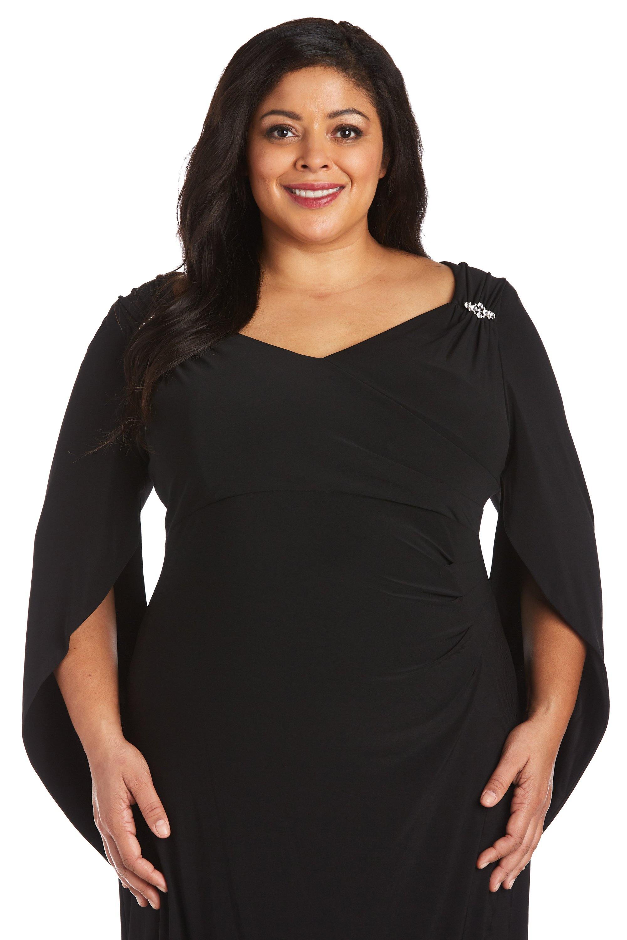 R M Richards 5899W Long Formal Plus Size Dress