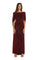 R&M Richards Long Formal Fitted Metallic Dress 5912 - The Dress Outlet
