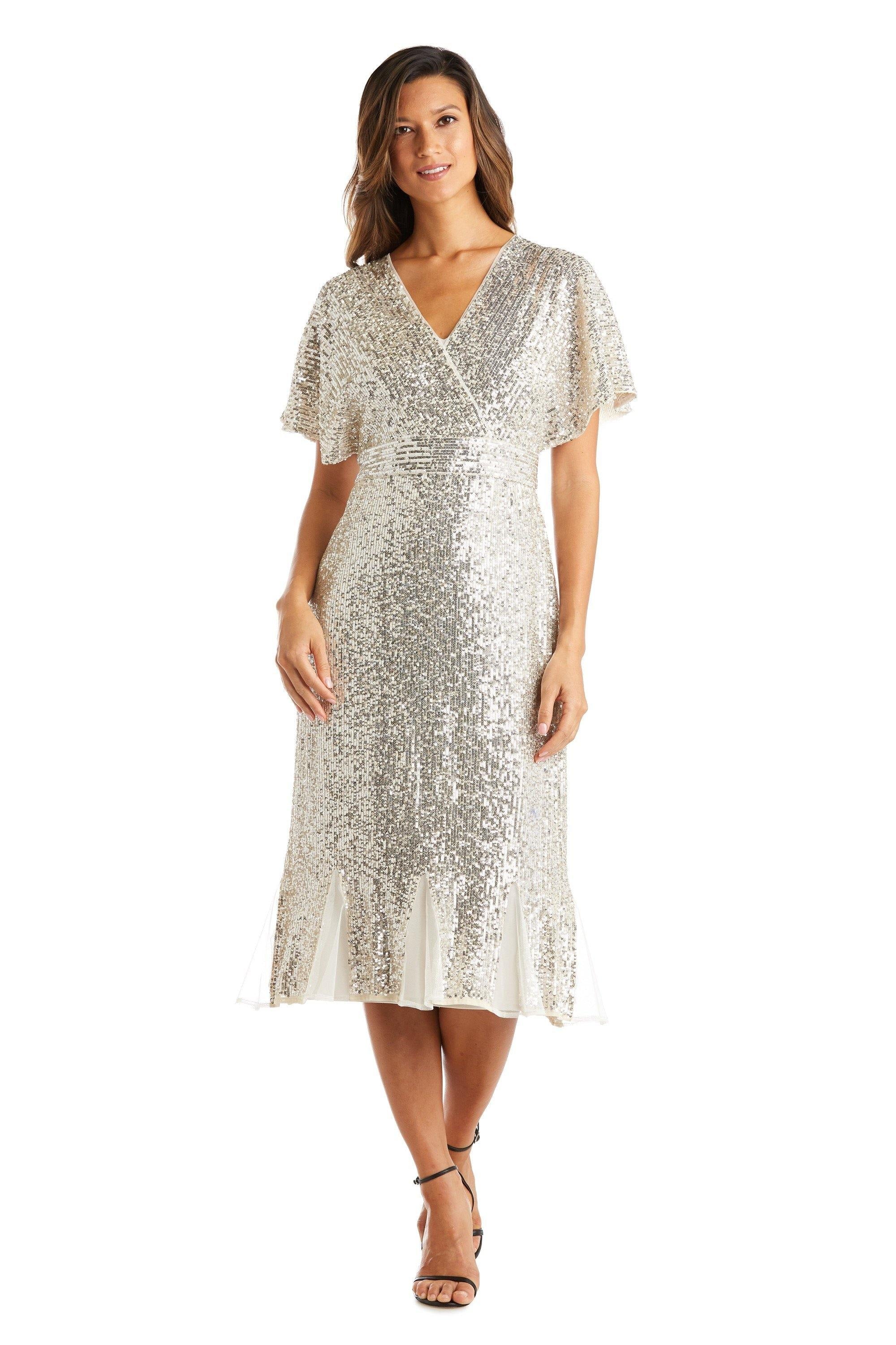 R&M Richards Mother of the Bride Sequin Dress 5922 - The Dress Outlet