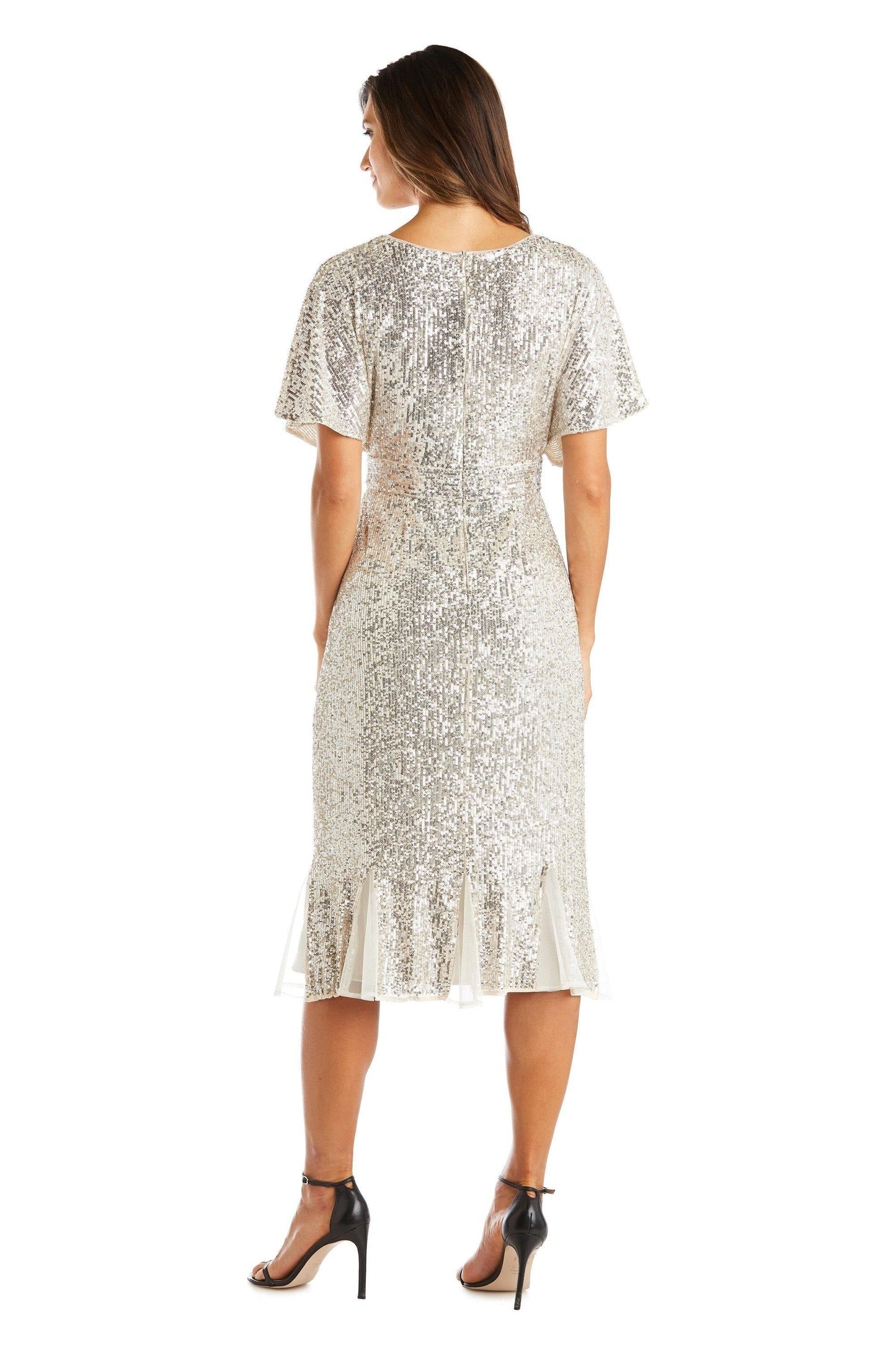 R&M Richards Mother of the Bride Sequin Dress 5922 - The Dress Outlet