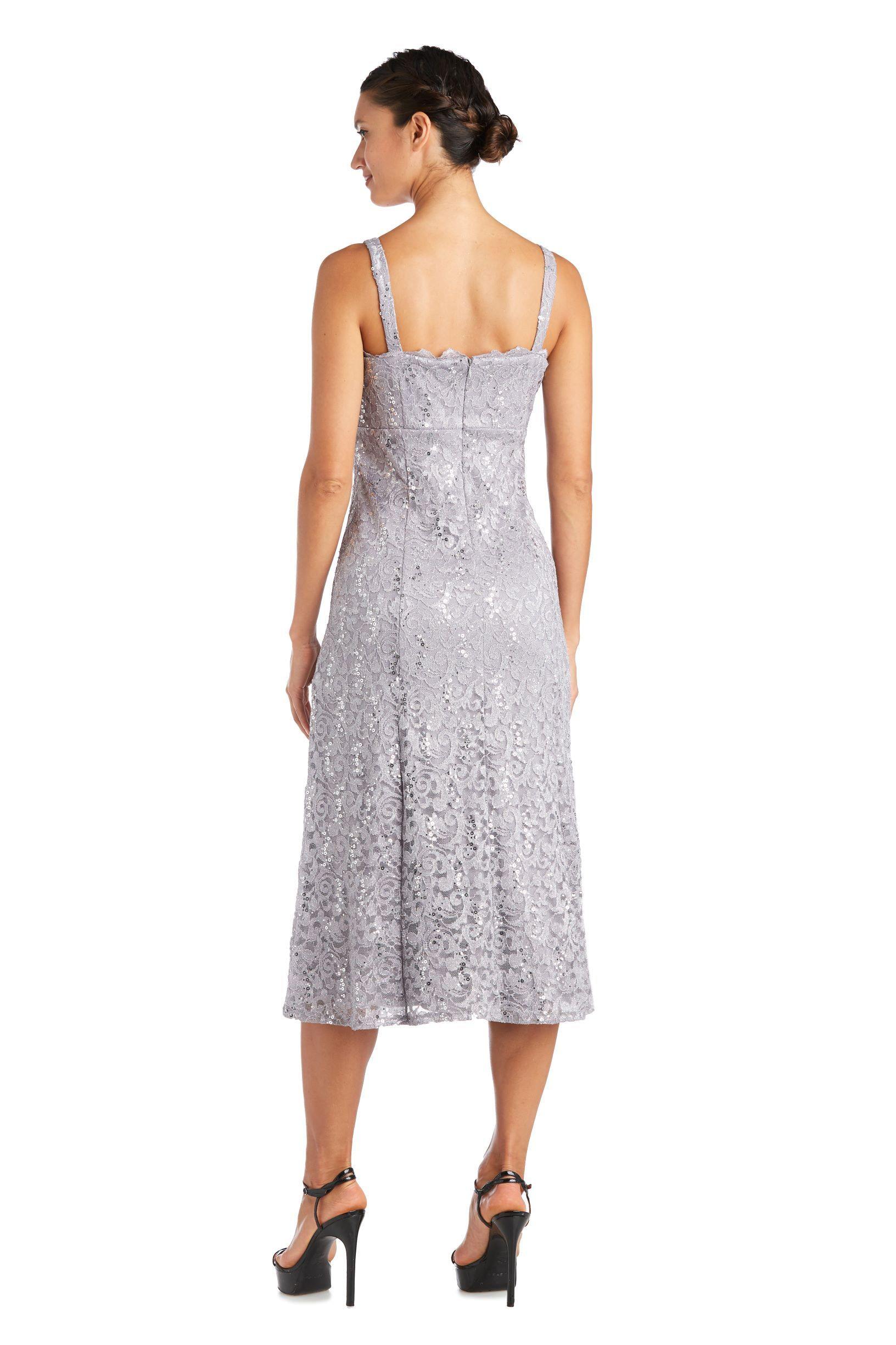 R&M Richards 5924 Long Formal Lace Jacket Dress