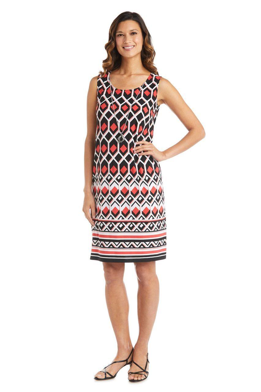 R&M Richards 5927 Short Two Piece Print Jacket Dress