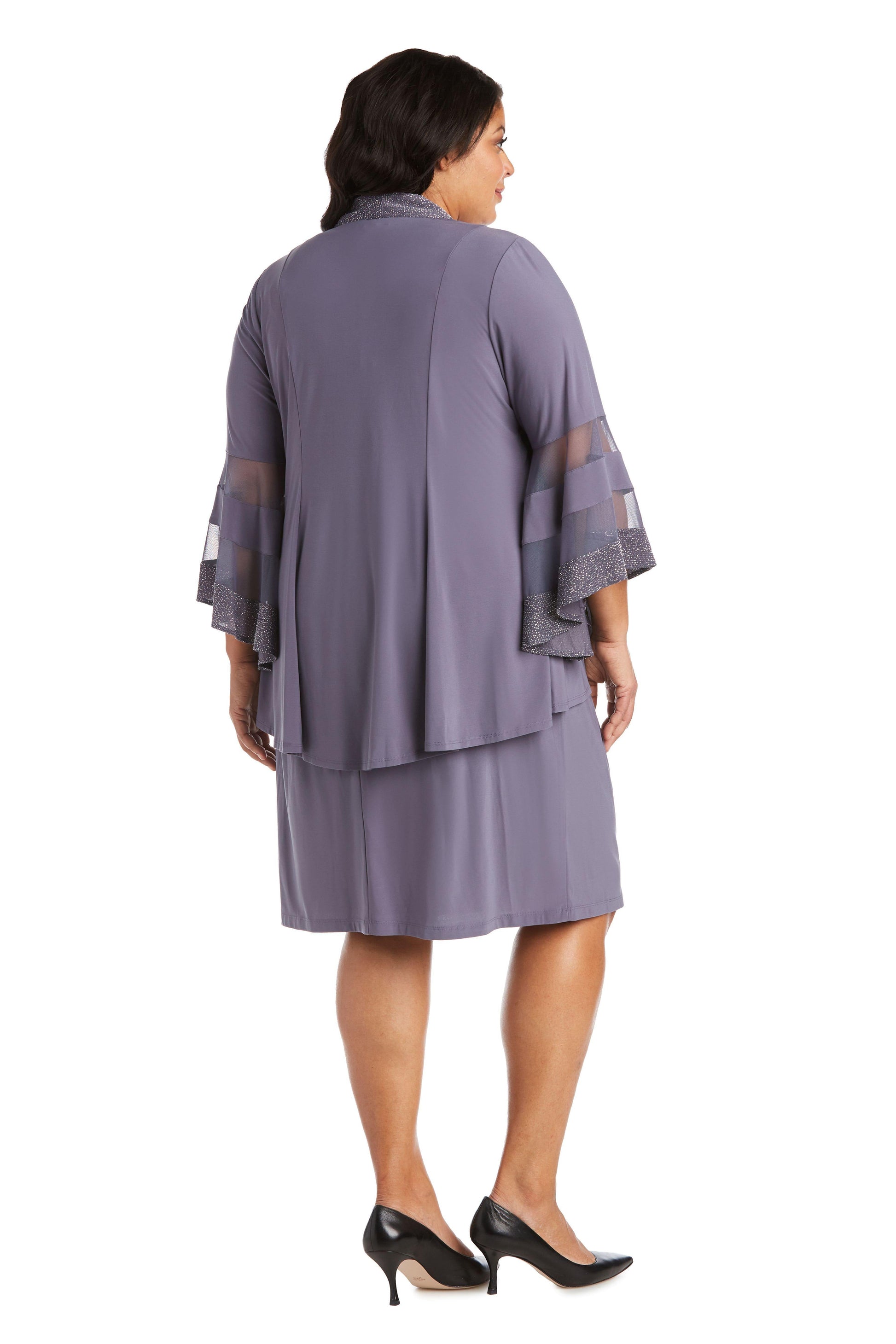 R&M Richards 7005W Plus Size Two Piece Set Jacket Dress