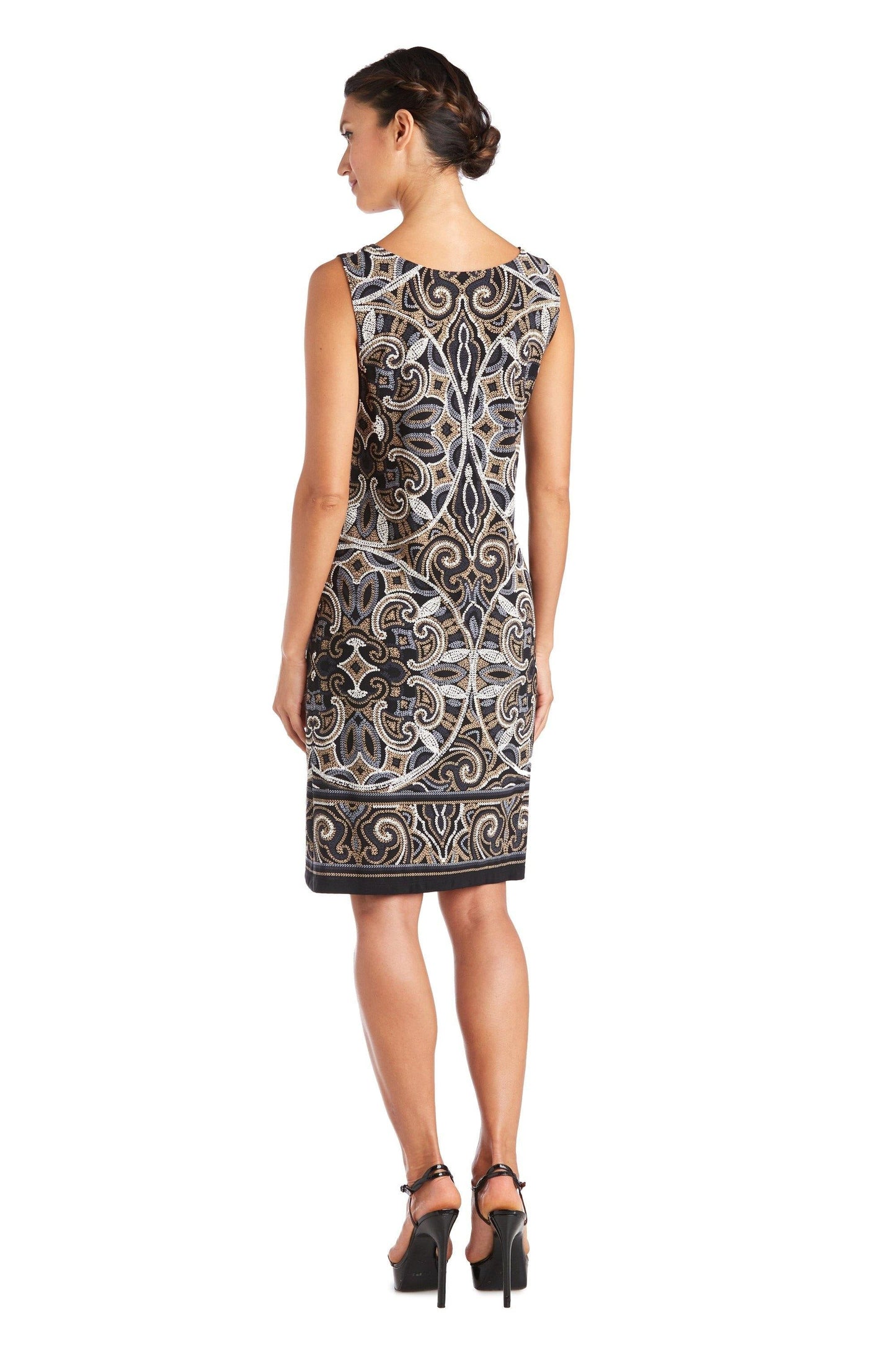 R&M Richards Two Piece Print Jacket Dress 7037 - The Dress Outlet
