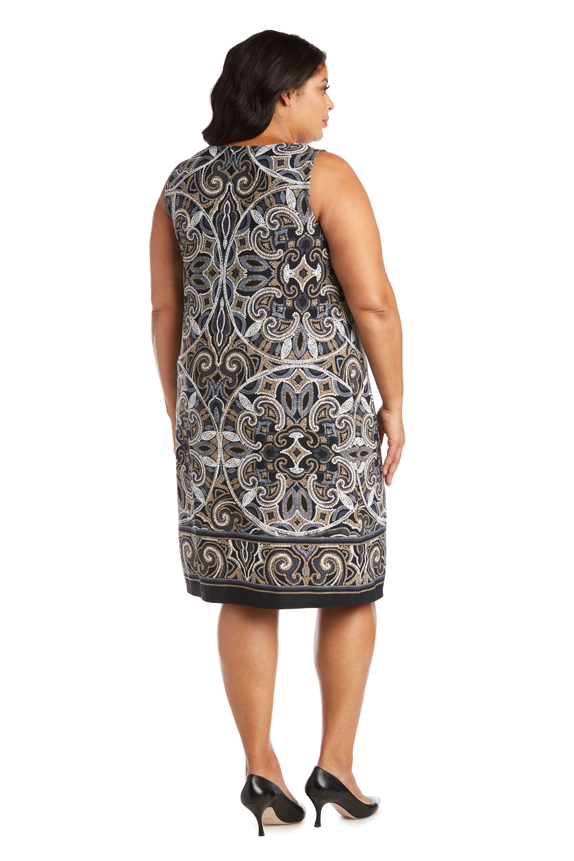 R&M Richards 7037W Short Plus Size Jacket Dress
