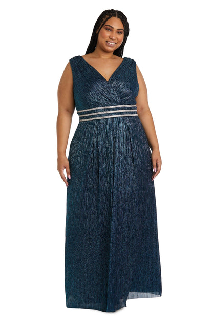 R&M Richards Long Plus Size Formal Dress 7068W - The Dress Outlet