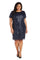 R&M Richards Short Plus Size Sequins Dress 7071W - The Dress Outlet