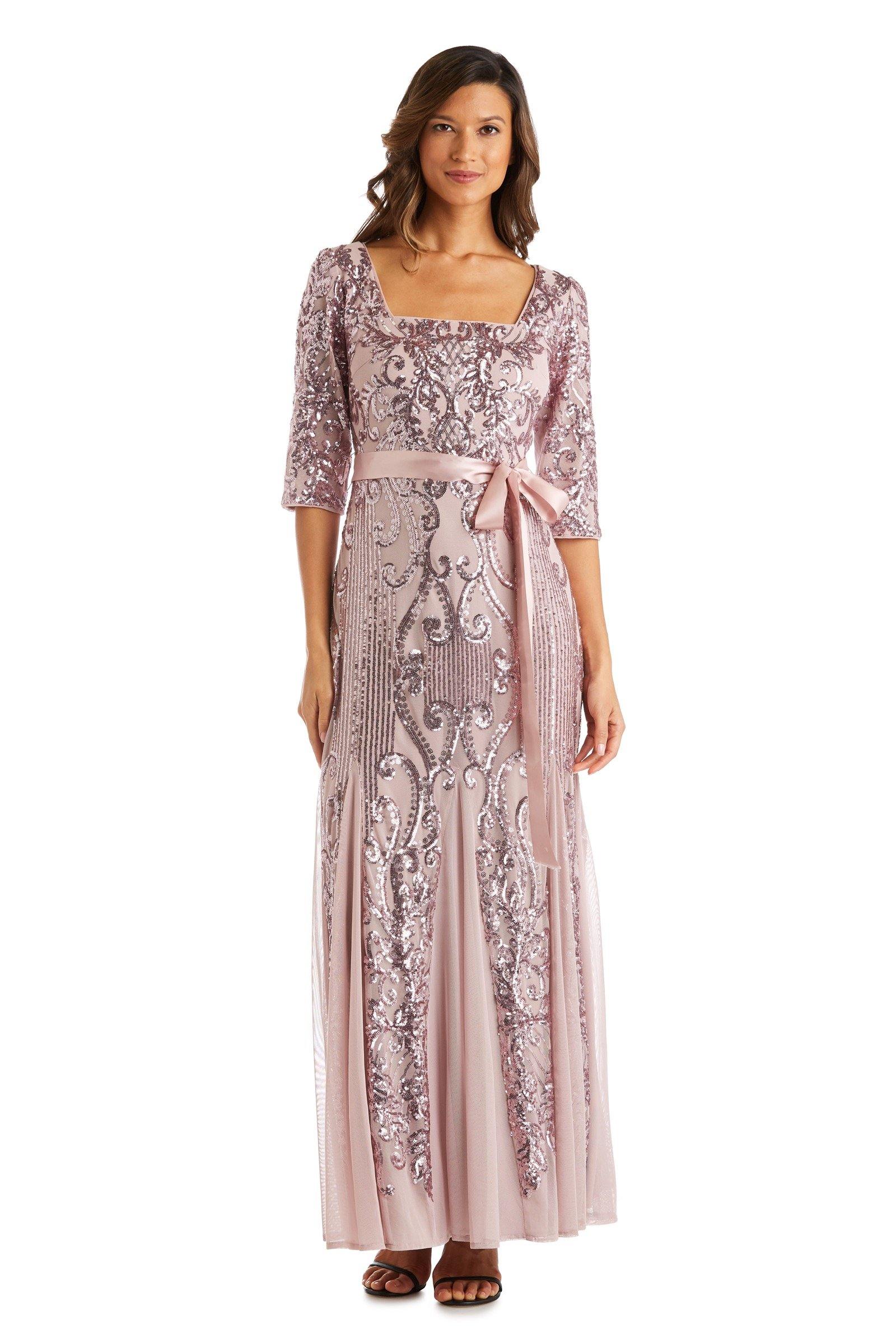 R&M Richards Mother of the Bride Long Dress 7085 - The Dress Outlet
