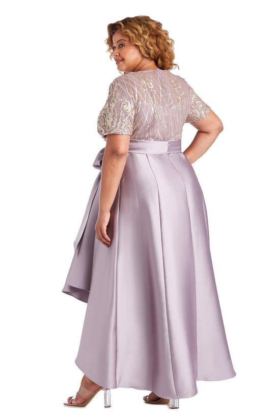 Lavender R&M Richards 7122W Plus Size High Low Wrap Dress for $79.99 ...
