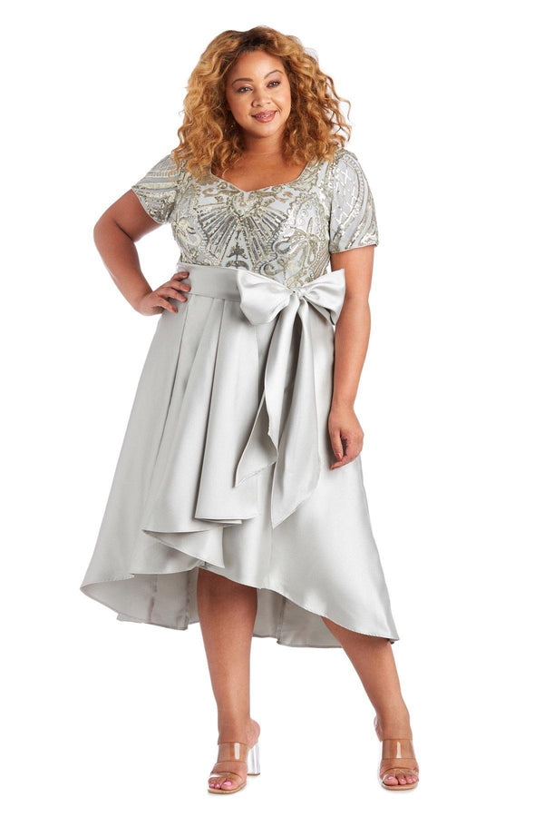 Plus Size Dress High Low R&M Richards 7136W