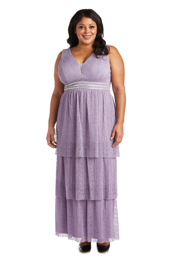 Plus Size Long Dress Formal R&M Richards 7142W