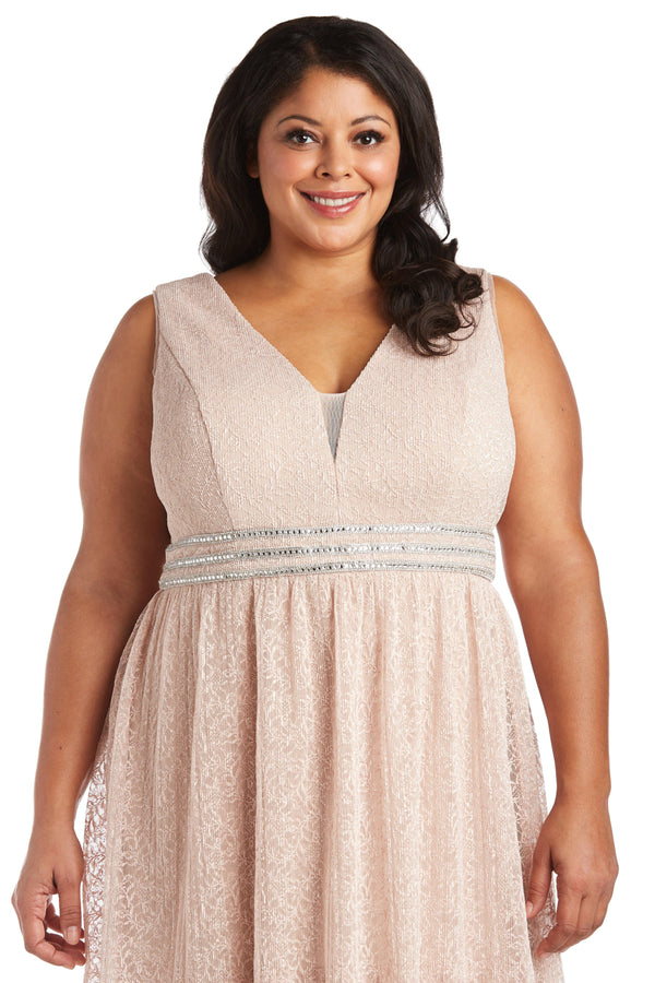 Blush R&M Richards 7142W Long Plus Size Formal Dress for $104.99 – The Dress Outlet