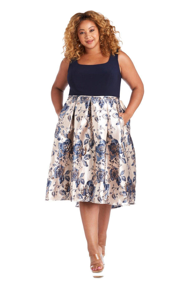 Plus Size Dress Formal R&M Richards 7163W
