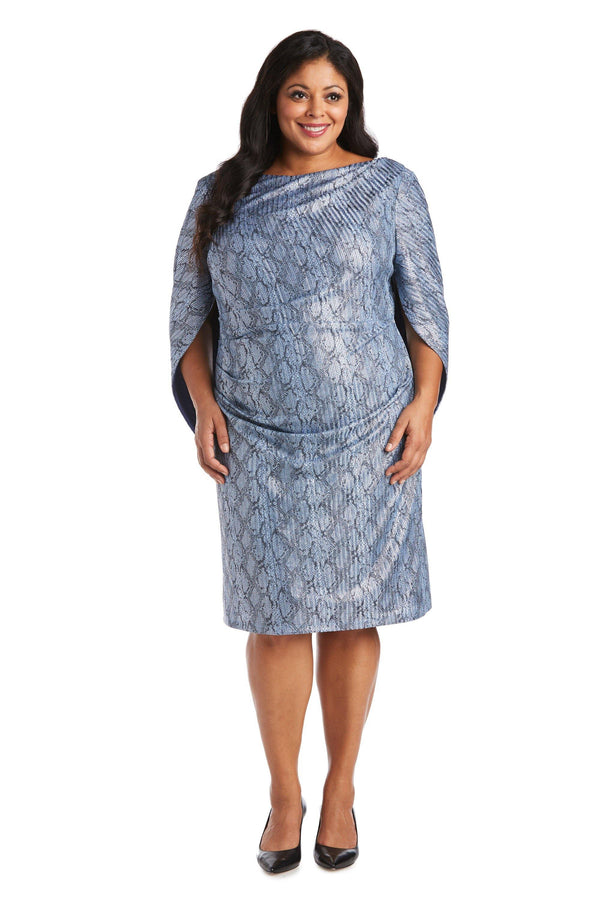 Plus Size Short Cocktail Dress R&M Richards 7211W