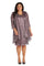 R&M Richards Short Plus Size Metallic Dress 7261W - The Dress Outlet