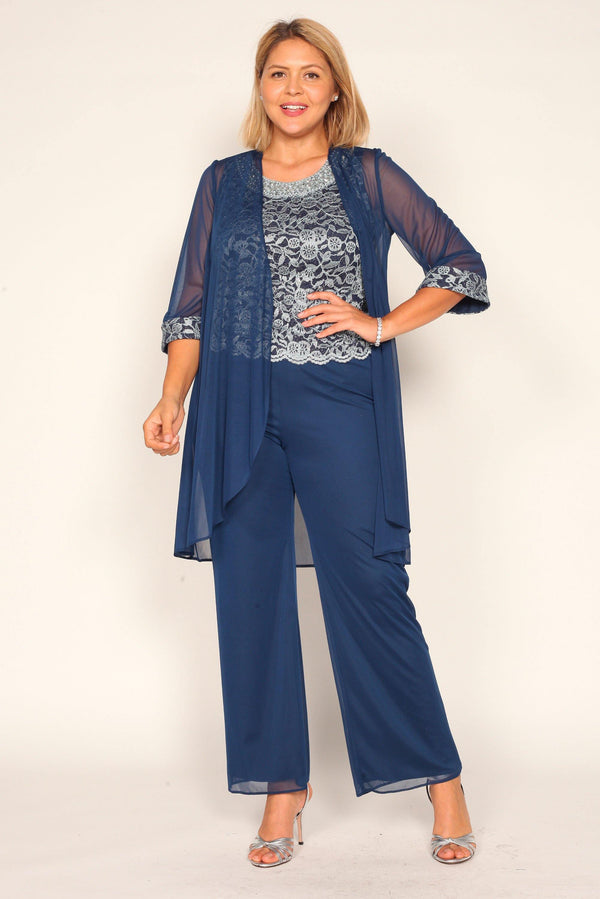 Mother Of The Bride Pant Suit Pant R&M Richards 7266