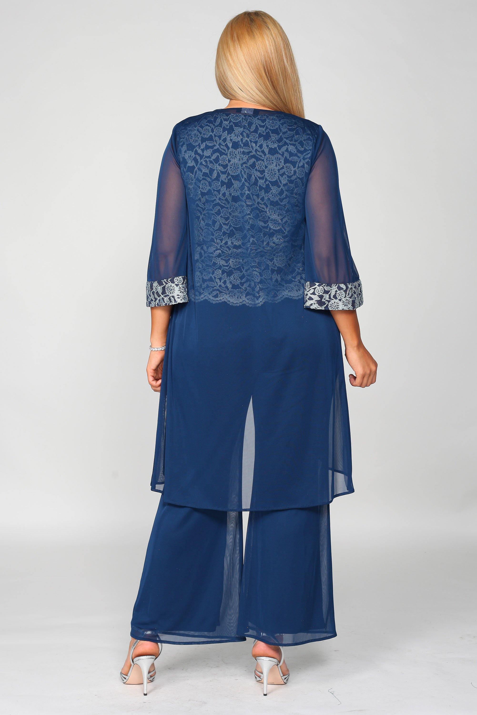 R&M Richards Mother of the Bride Pantsuit RM7266W - The Dress Outlet
