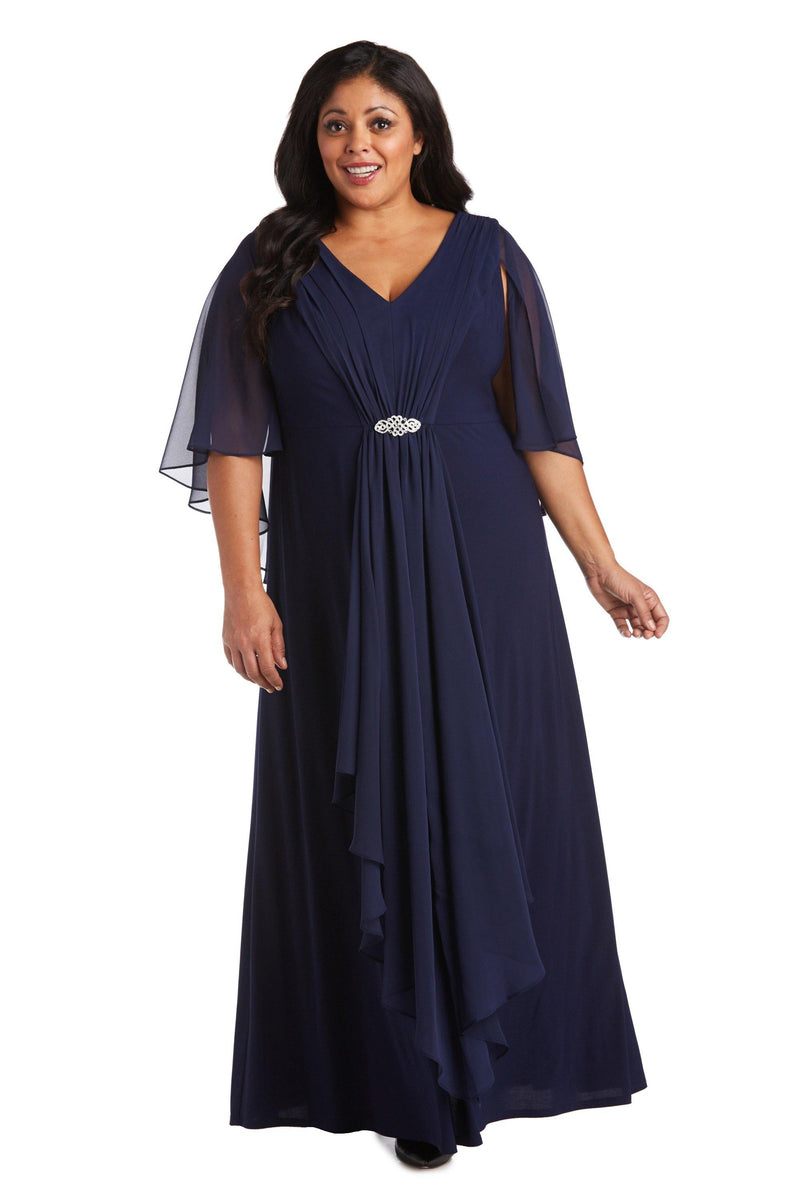 R&M Richards Long Formal Plus Size Dress 7329W - The Dress Outlet
