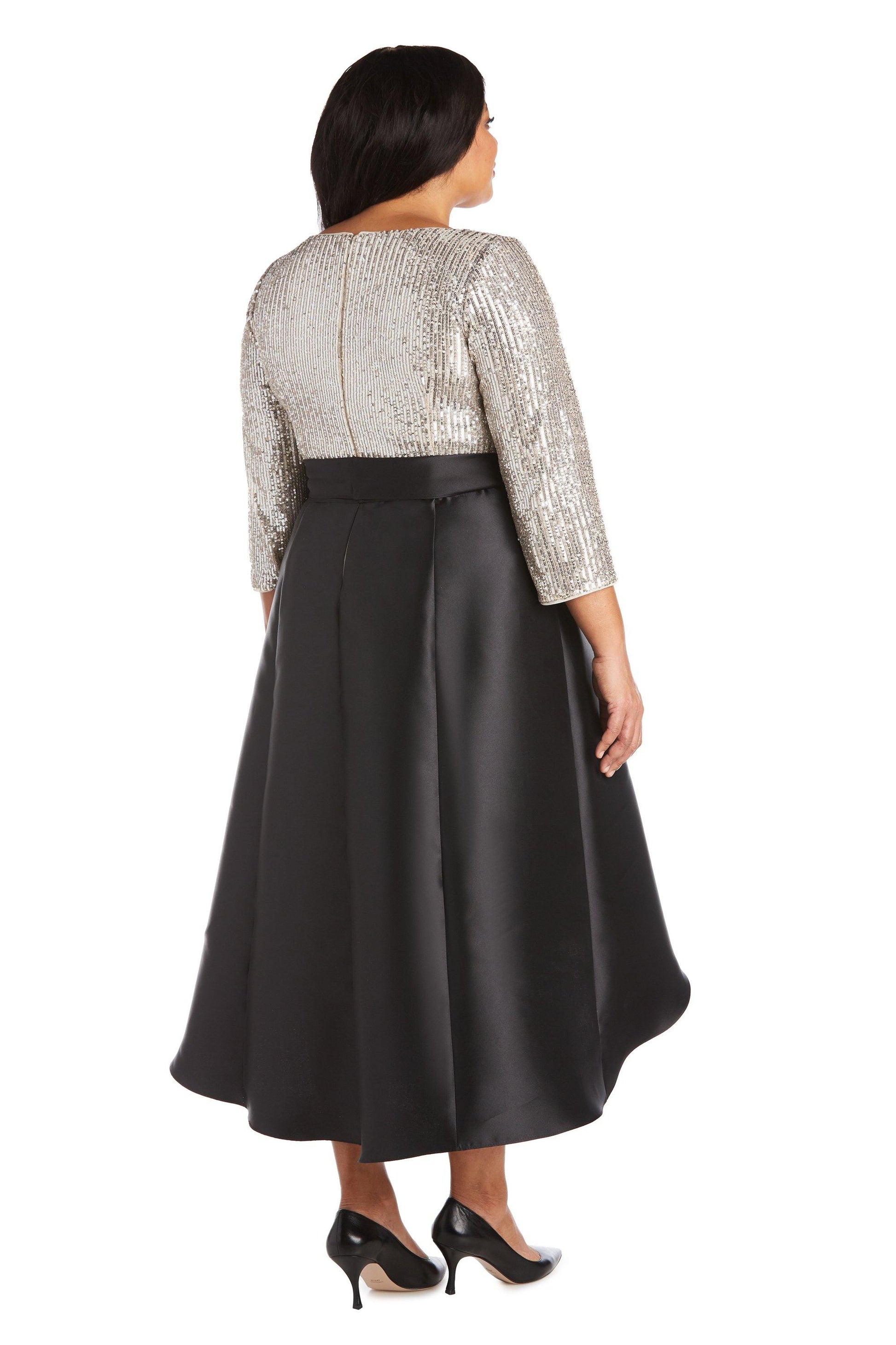 R&M Richards 7411W Plus Size High Low Dress