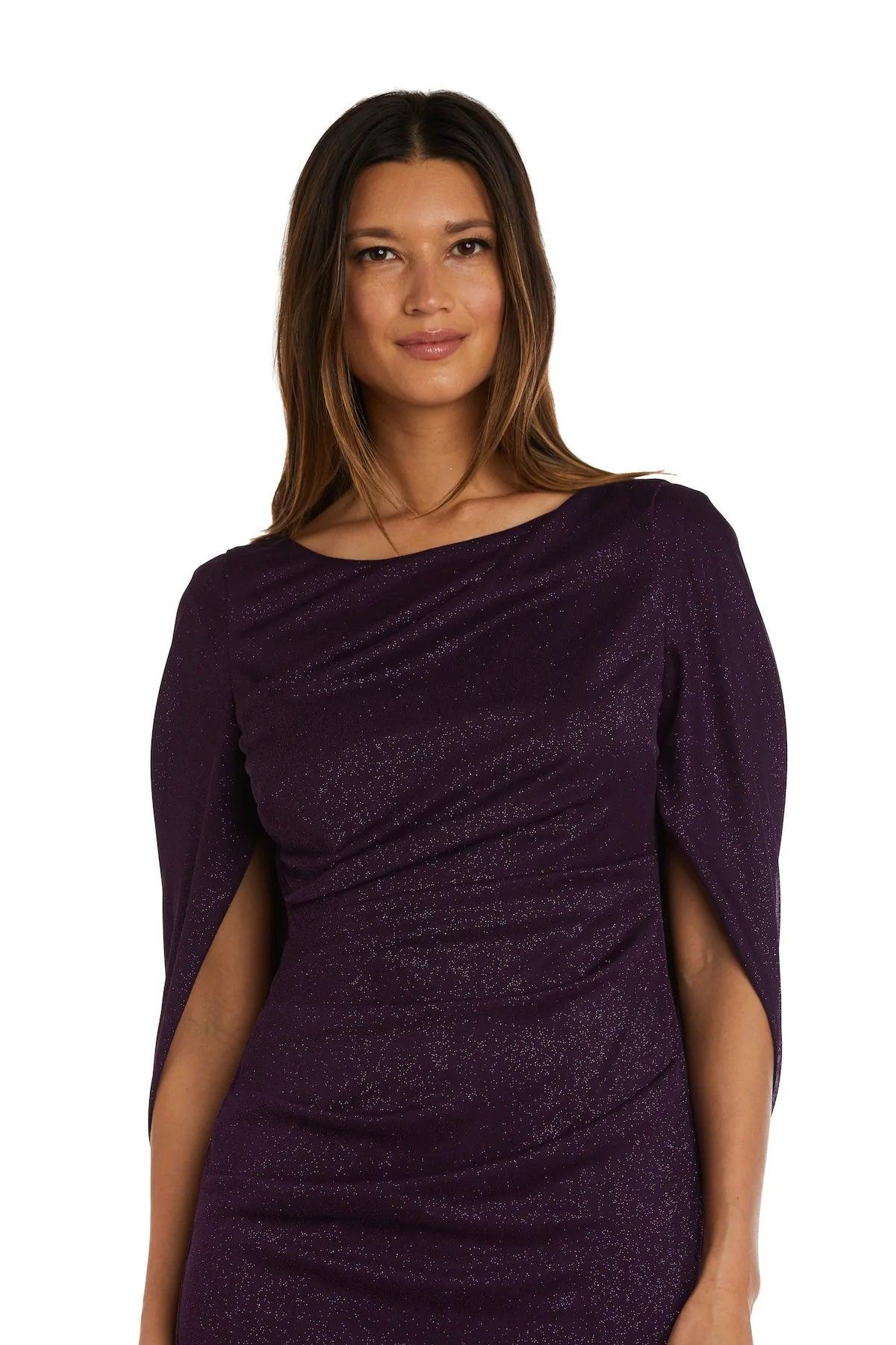 R&M Richards 7424 Long Formal Glitter Chiffon Dress | The Dress Outlet R&M Richards 7424 Long Formal Glitter Chiffon Dress | The Dress Outlet