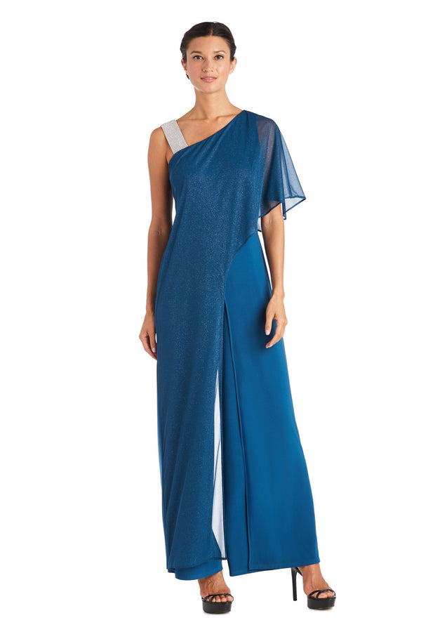 One Shoulder Jumpsuit One Shoulder R&M Richards 7460