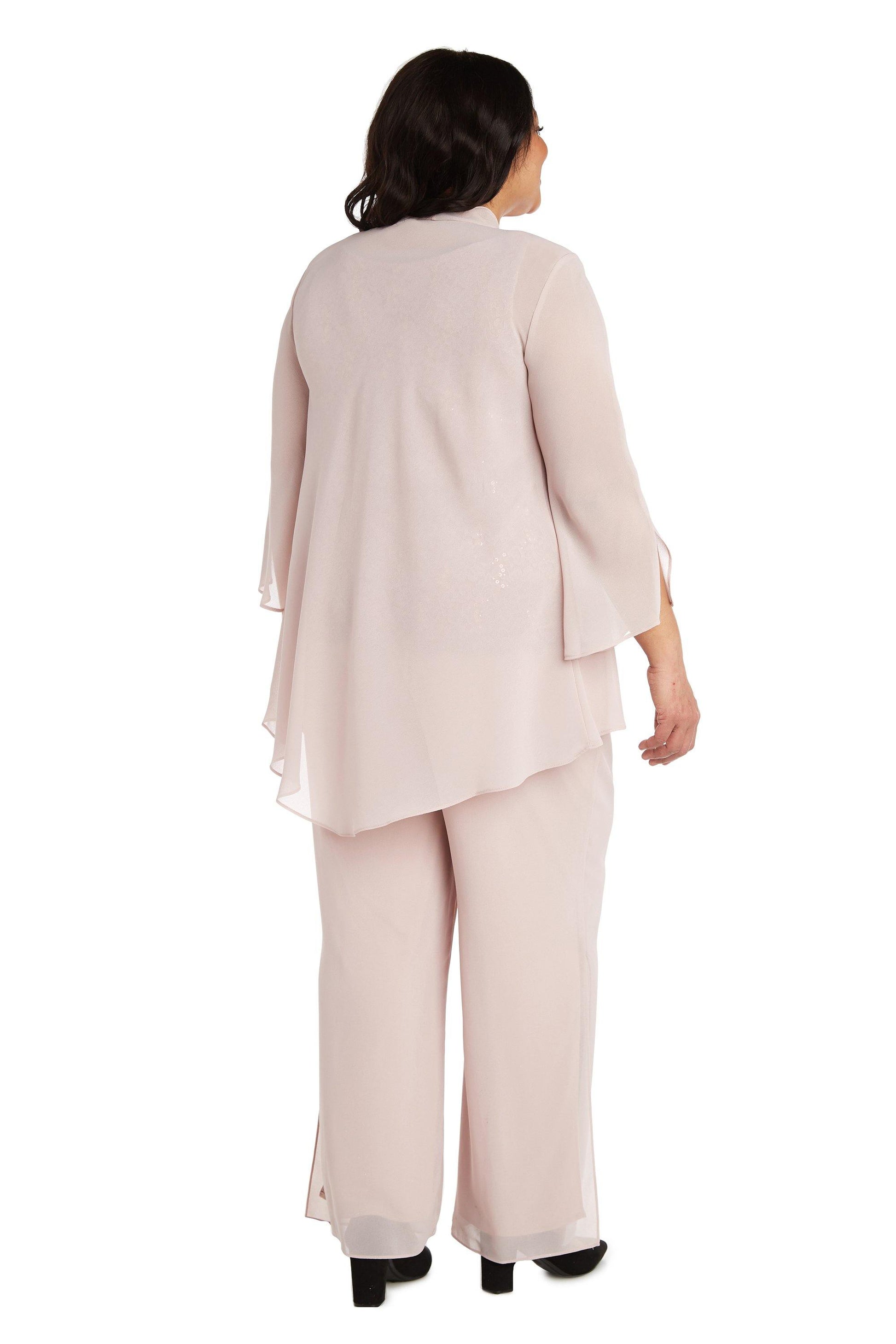 R&M Richards 7506W Plus Size Formal Duster Pant Suit