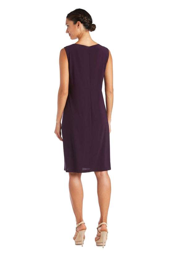 Plum R&M Richards 7507 Mother Of The Bride Short Dress for $59.99 – The ...