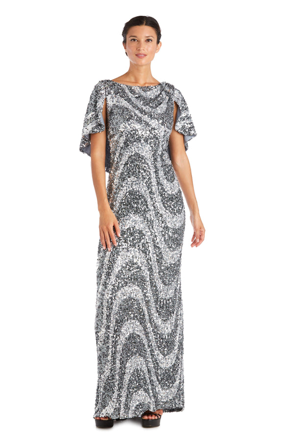 Long Sequin Dress Formal R&M Richards 7510