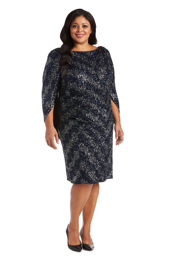 Mother Of The Bride Short Dress Short R&M Richards 7541W