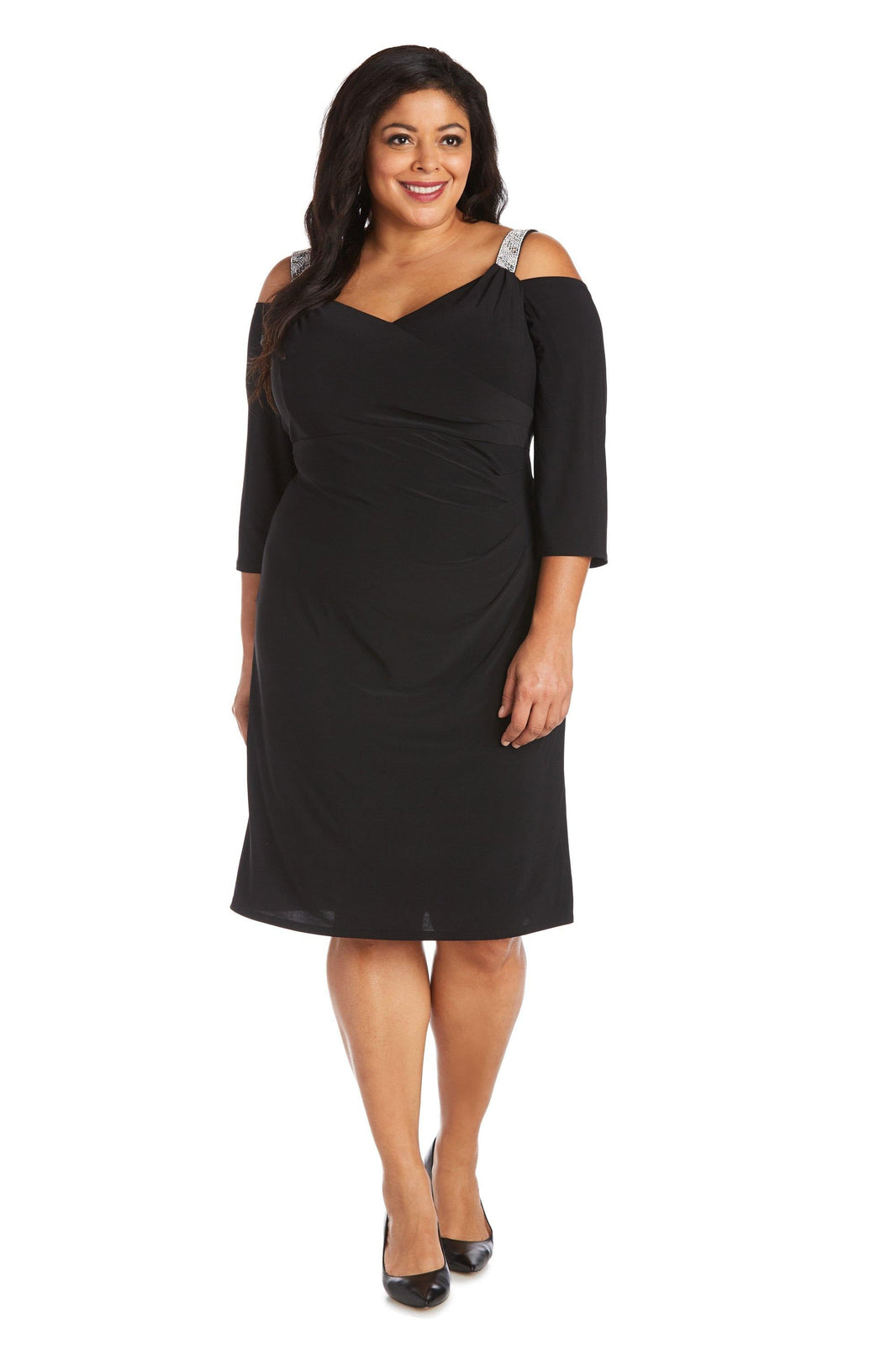 black maxi dresses with sleeves Dress And Slit Color:Custom color Calvin Klein black and coral