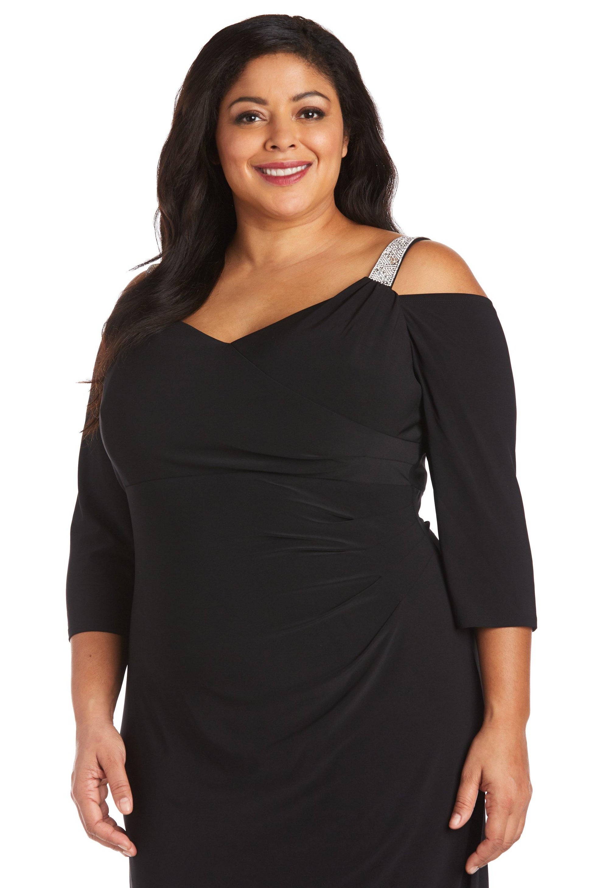 R&M Richards 7549W Short Plus Size Cocktail Dress