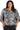 R&M Richards Plus Size One Piece Drape Back Top 7550W - The Dress Outlet