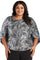 R&M Richards Plus Size One Piece Drape Back Top 7550W - The Dress Outlet